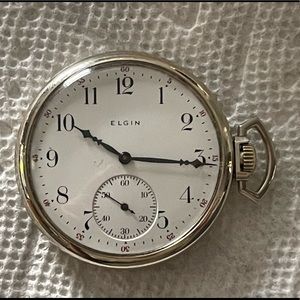 Elgin 15j, Size 12, Antique Pocket Watch